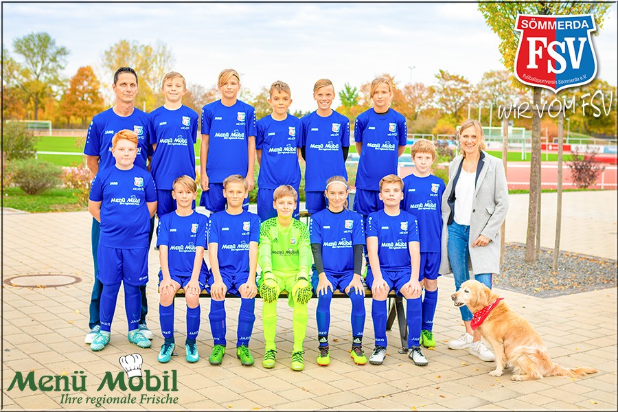19.10.2018: Menü Mobil sponsert den FSV Sömmerda für die D2 Junioren Mannschaft