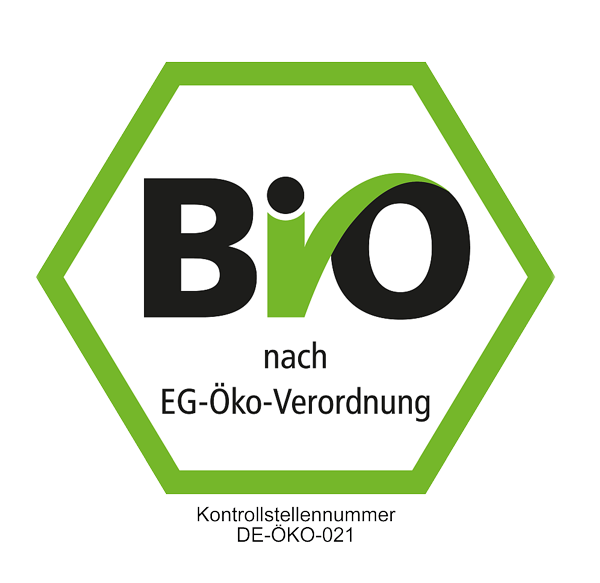 Bio nach EG-Öko-Verordnung - Kontrollstellennummer DE-ÖKO-021